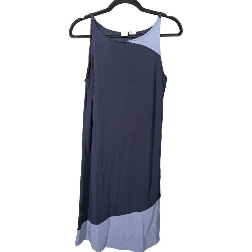 GW Navy Blue Sleevless Long Dress Women's Small